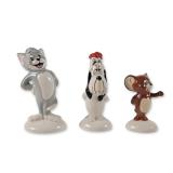 3pc John Beswick Tom Jerry and Droopy Figurines