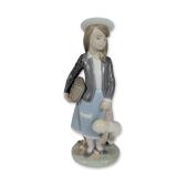 Lladro 5218 Autumn Glazed Porcelain Figurine
