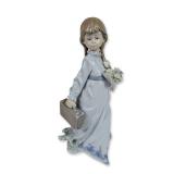 Lladro School Days 7604 Porcelain Figurine