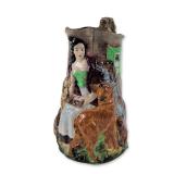 Burleigh Ware Old Feeding Time Relief Molded Jug