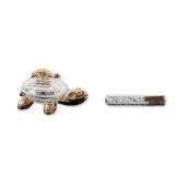 Swarovski Secrets Crystal and Gold-Plated Turtle