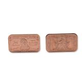 2pc .999 Fine Copper Tribute Bullion Bars