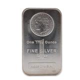 Highland Mint 1 Troy Ounce Silver Morgan Dollar Bullion Bar