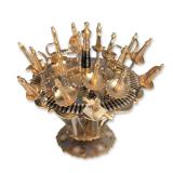 Toledo Spanish Damascene Sword Cocktail Set