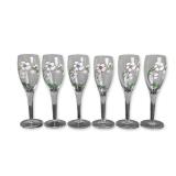 6pc Perrier-Jouet Belle Epoque Glass Champagne Flutes