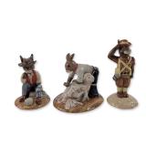 3pc Royal Doulton Limited Edition Australian-themed Bunnykins Figurines