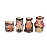 4pc Royal Doulton Toby Jugs