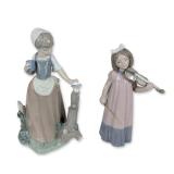 2pc Nao by Lladro Porcelain Figurines