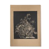 Roslyn Kaplan, Wood Carving Ink Print on Paper