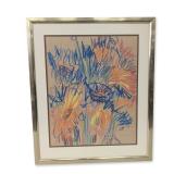 Juliet Rago (American 1927-2024) Oil Pastel on Paper, Abstract Composition, Signed & Dated