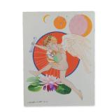 Jacquelyne A. Lotz (American, b. 1935) Original Mixed Media on Paper, Signed