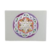 Jacquelyne A. Lotz (American, b. 1935) Original Color Pencil on Paper, Flower of Life, Signed