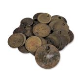 Collection of Vintage Stamped Metal Industrial Tags