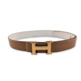 Hermes Paris Reversible Leather Constance Belt
