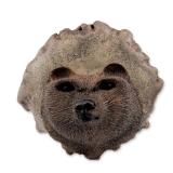 Russ Hill Signed Carved Antler Bear Belt Buckle