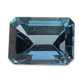 Emerald Cut Loose Gemstone London Blue Topaz