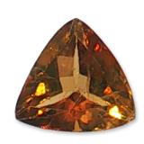 Trillion Cut Amber Sphalerite Loose Gemstone