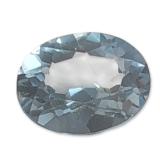 Oval Blue Topaz Gemstone