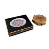 Two Vintage Houbigant and Bliss Powder Compacts
