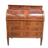 Federal Style Mahogany Cylinder Desk