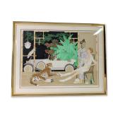 Philippe Henri Noyer (French, 1917-1985), Hors Commerce Art Deco Lithograph on Paper, Signed