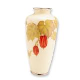 Inaba Japanese Cloisonne Enamel Physalis Vase