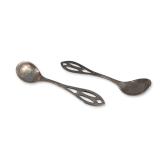 Pair of Sterling Silver Salt Spoons
