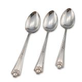 Trio of Simeon L. and George H. Rogers Apollo Silverplate Tablespoons