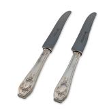 2pc R. Wallace & Sons Sterling Silver Dinner Knives