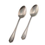 2pc Lunt Sterling Silver Teaspoons