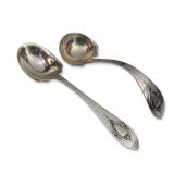 Pair of Lunt Sterling Silver Spoons