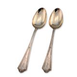 2pc Gorham Sterling Silver Plymouth Art Deco Tablespoons