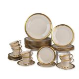 35pc Lenox Gilt Porcelain Dinner Service