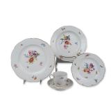 5pc Meissen Deutsche Blumen Porcelain Place Setting