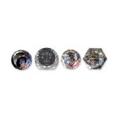 4pc D. Swarovski & Co. Crystal Colors Disney Paperweights and Plaque