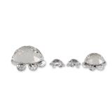 4pc Swarovski Faceted Crystal Turtles Figurines