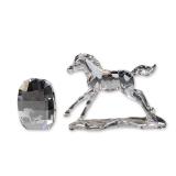 2pc Swarovski Crystal SCS 2014 Annual Edition Figurine, Esperanza Horse and Plaque