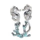 Swarovski Crystal Figurine, Seahorses