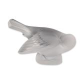 Lalique France Frosted Crystal Sparrow Figurine