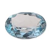 Sky Blue Oval Faceted Topaz Gemstone