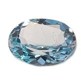 Loose Oval Faceted Light Blue Sapphire Gemstone