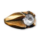 Vintage 10K Rose Gold Solitaire Style Ring