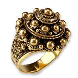 18 Karat Gold Etruscan Ring
