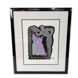 Erte (Russian/French, 1892-1990), Serigraph on paper, Aquarius Zodiac, Signed & Numbered