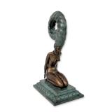 Erte (Russian/French, 1892-1990), Art Deco Bronze Sculpture, La Plume, Signed & Numbered