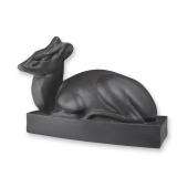 Wedgwood by John Skeaping Black Basalt Figurine, Reclining Duiker Antelope