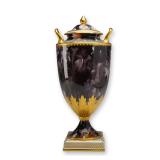 Wedgwood Gilded Marbled Bone China Lidded Urn