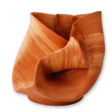 George Edgard Ohr (American 1857-1918) Twisted Hand-Thrown Art Pottery Vase, Signed and Dated