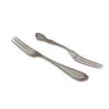 Two Sterling Silver Cocktail Forks