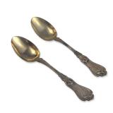 Pair of Whiting Sterling Silver Demitasse Spoons